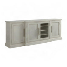 Veneer Entertainment Console TV Stand with Adjustable Shelves, Sandbar