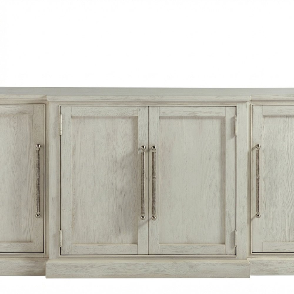 Veneer Entertainment Console TV Stand with Adjustable Shelves, Sandbar