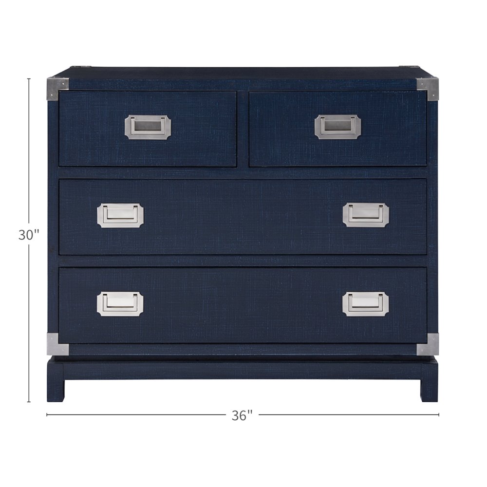 Coastal Campaign Chest In Marina Color