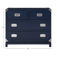 Coastal Campaign Chest In Marina Color