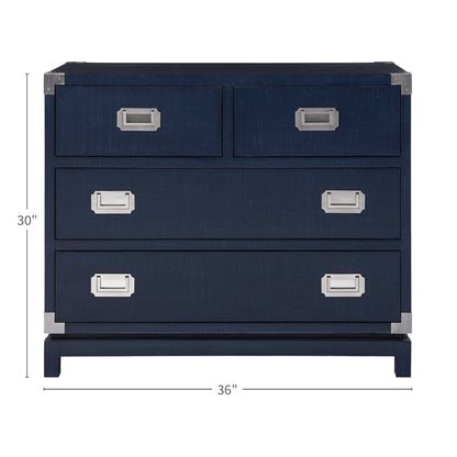 Coastal Campaign Chest In Marina Color