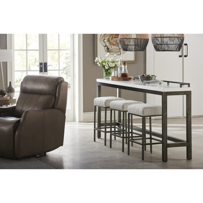 Essence Console Table W/Stools In Meringue Color