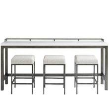 Essence Console Table W/Stools In Meringue Color