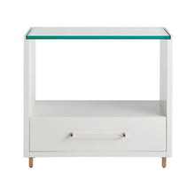 Peony Nightstand In Alabaster Color