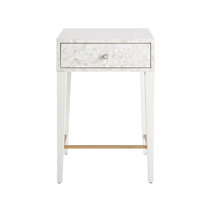 Love Joy Bliss Bedside Table In White Lacquer Color