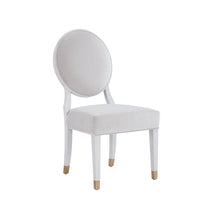 Love Joy Bliss Oval Back Side Chair (Set Of 2) In White Lacquer Color