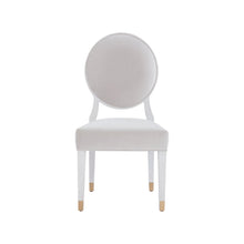 Love Joy Bliss Oval Back Side Chair (Set Of 2) In White Lacquer Color
