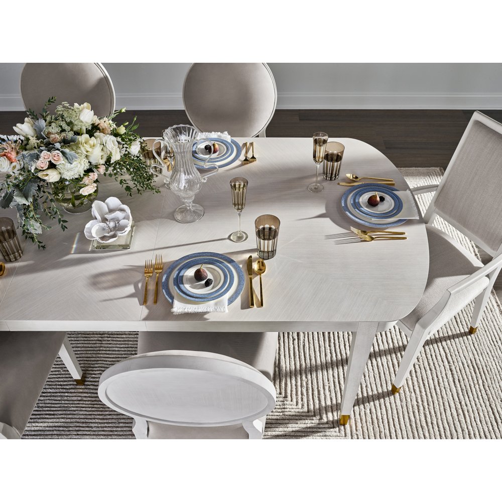 Marion Dining Table In Alabaster Color