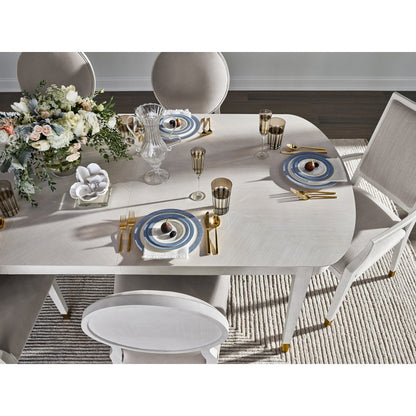 Marion Dining Table In Alabaster Color