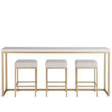Love Joy Bliss Console Table In Alabaster Color