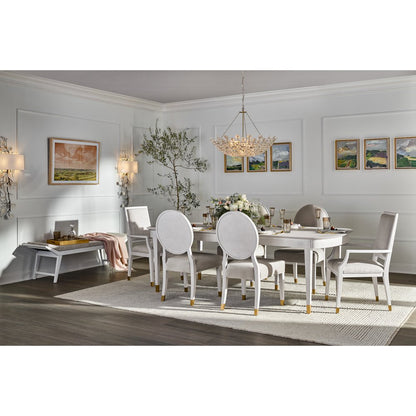 Marion Dining Table In Alabaster Color