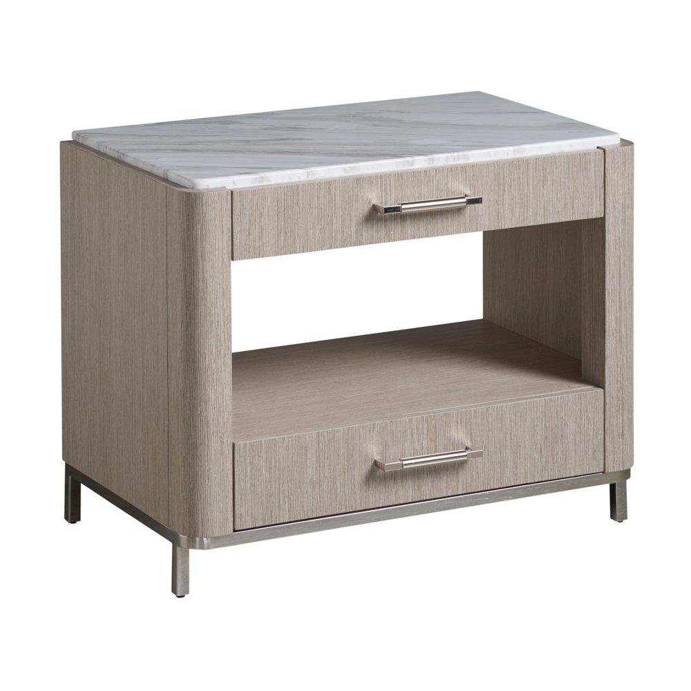 Soren Bedside Table In Pumice Color