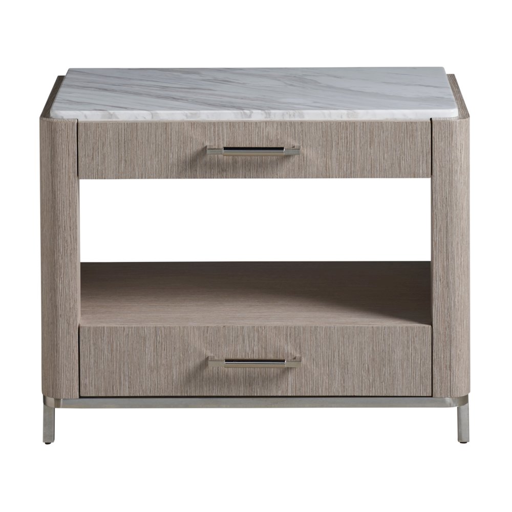 Soren Bedside Table In Pumice Color
