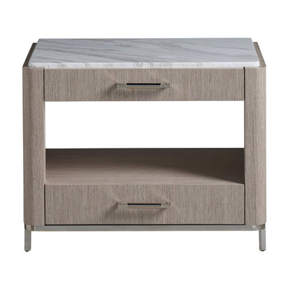 Soren Bedside Table In Pumice Color