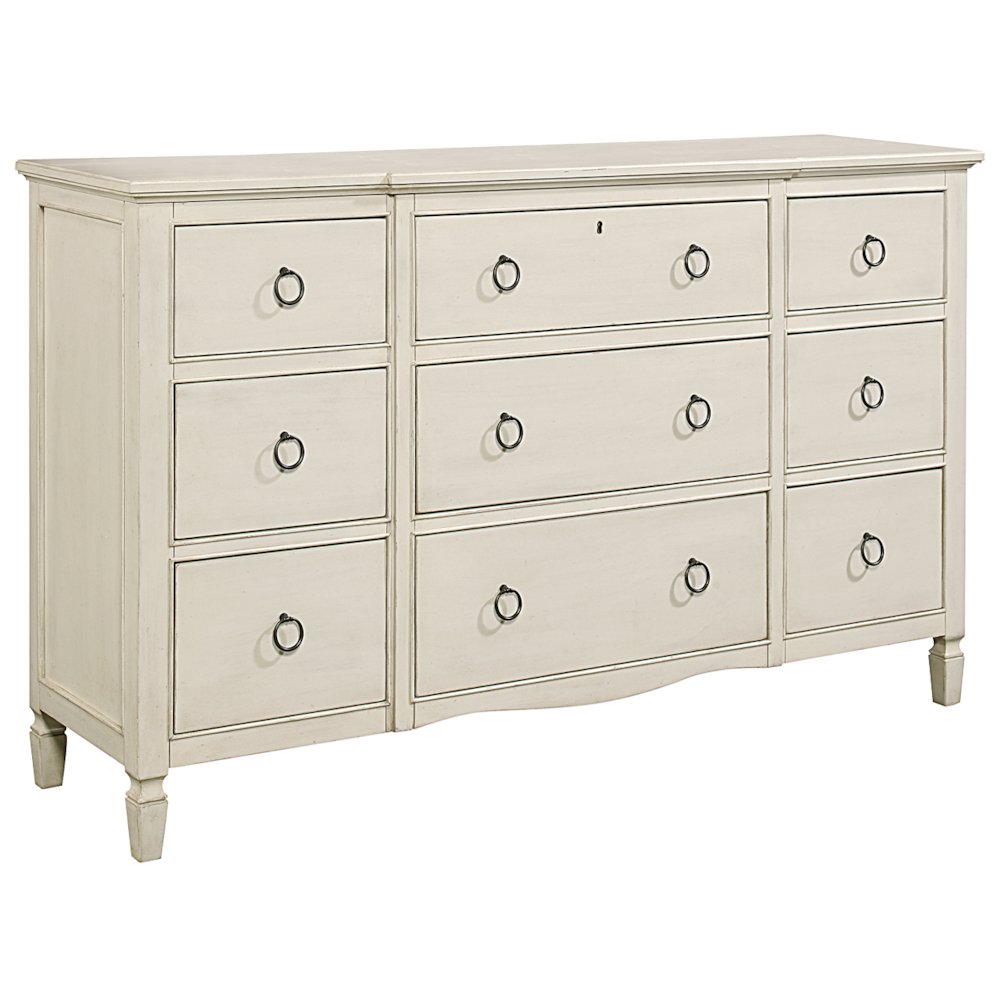 Nine Drawer Dresser In Cotton Color