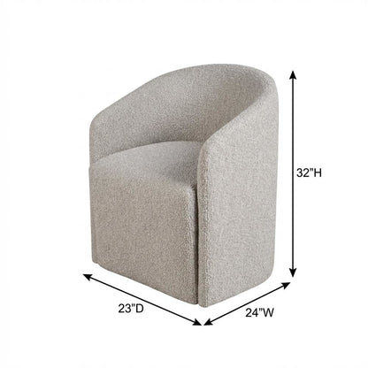 Aged Gray Dining Chair with Modern Style and Distressed Finish
