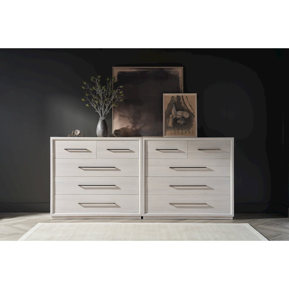 Astrid Drawer Chest In White Oak Color