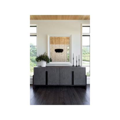 Valen Antiqued Mirror In Satin Bronze Color