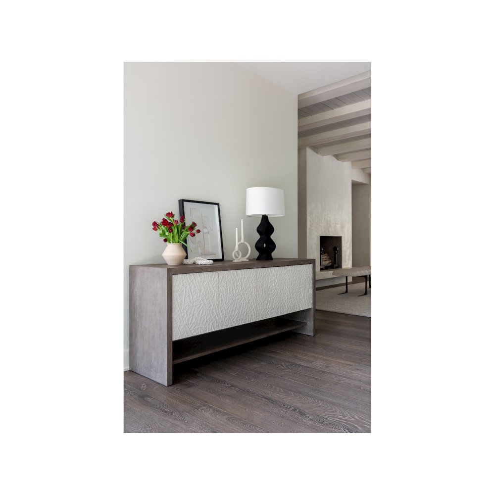 San Roque Console In Weathered Oak Color
