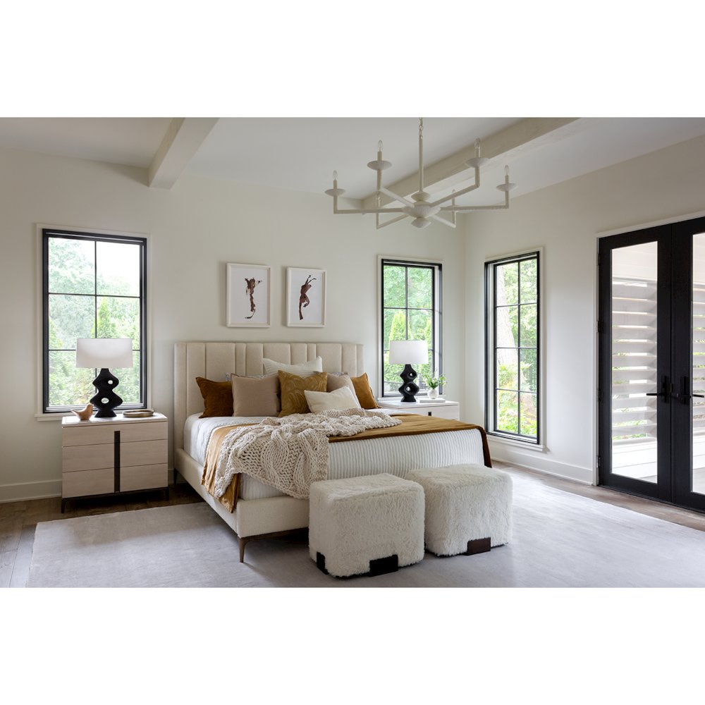 Summerland Bed Queen 50 In Satin Bronze Color