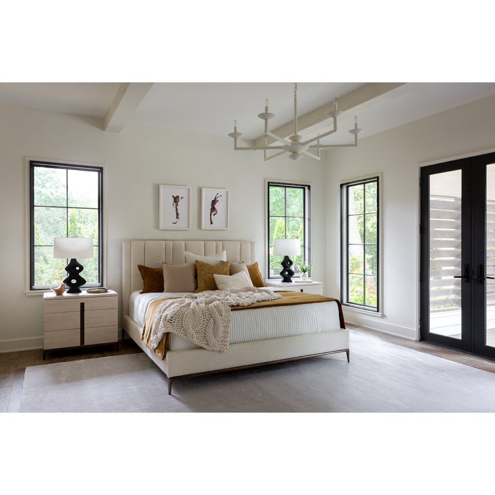 Summerland Bed Queen 50 In Satin Bronze Color