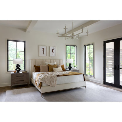 Summerland Bed Queen 50 In Satin Bronze Color