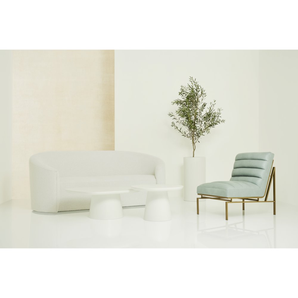 Tranquility Nesting Cocktail Tables In Milky Mushroom Color