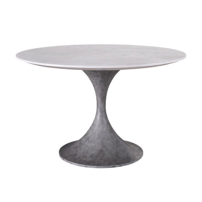 Santa Cruz Dining Table In Faux Marble Cast Concrete Color