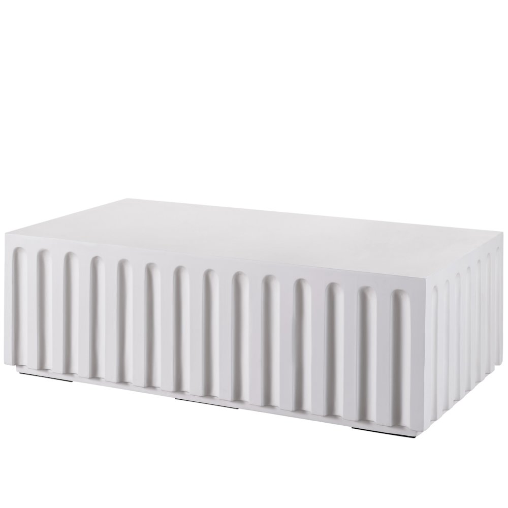 Edisto Cocktail Table In Abaco White Color