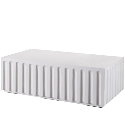 Edisto Cocktail Table In Abaco White Color