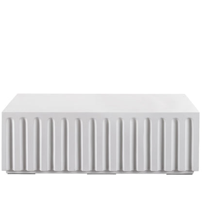 Edisto Cocktail Table In Abaco White Color