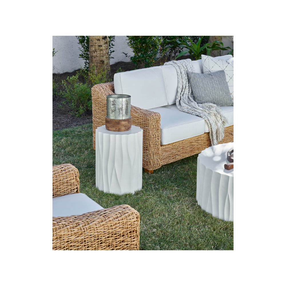 Geneva End Table In Abaco White Color