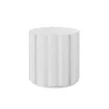 Edisto Side Table In Abaco White Color