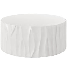 Geneva Cast Concrete Cocktail Table In Abaco White Color