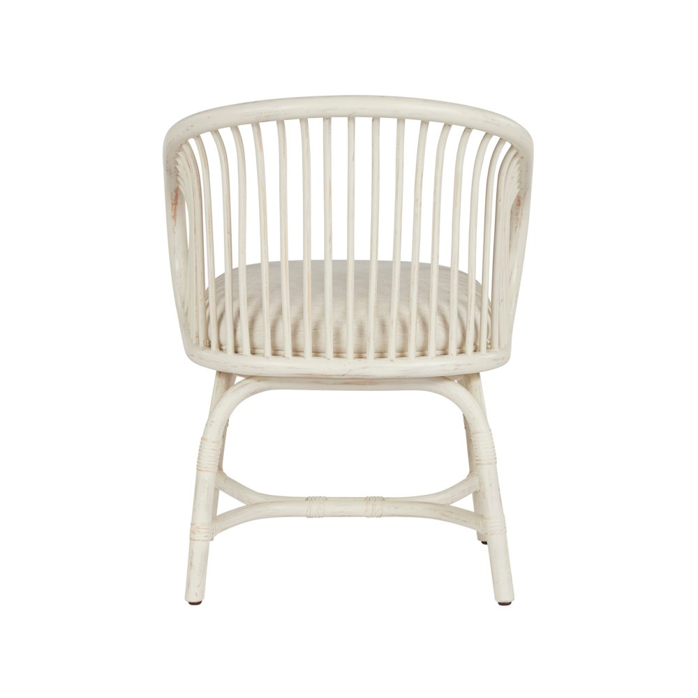 Aruba Rattan Dining Chair In Egret Color