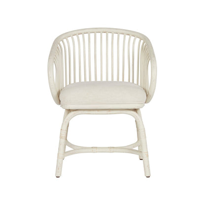 Aruba Rattan Dining Chair In Egret Color