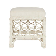 Rattan Stool In Egret Color