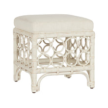 Rattan Stool In Egret Color