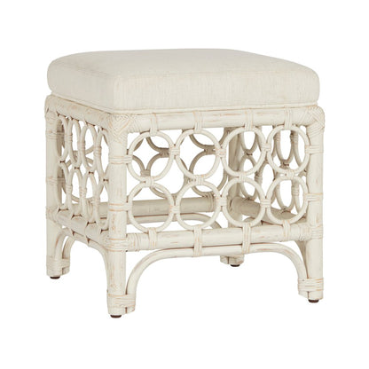 Rattan Stool In Egret Color