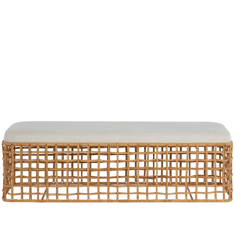 Rattan Bench In Natural Rattan Color