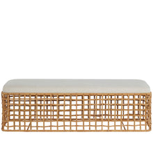 Rattan Bench In Natural Rattan Color