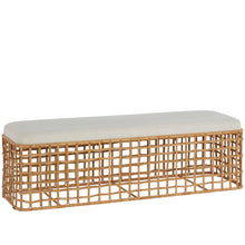 Rattan Bench In Natural Rattan Color