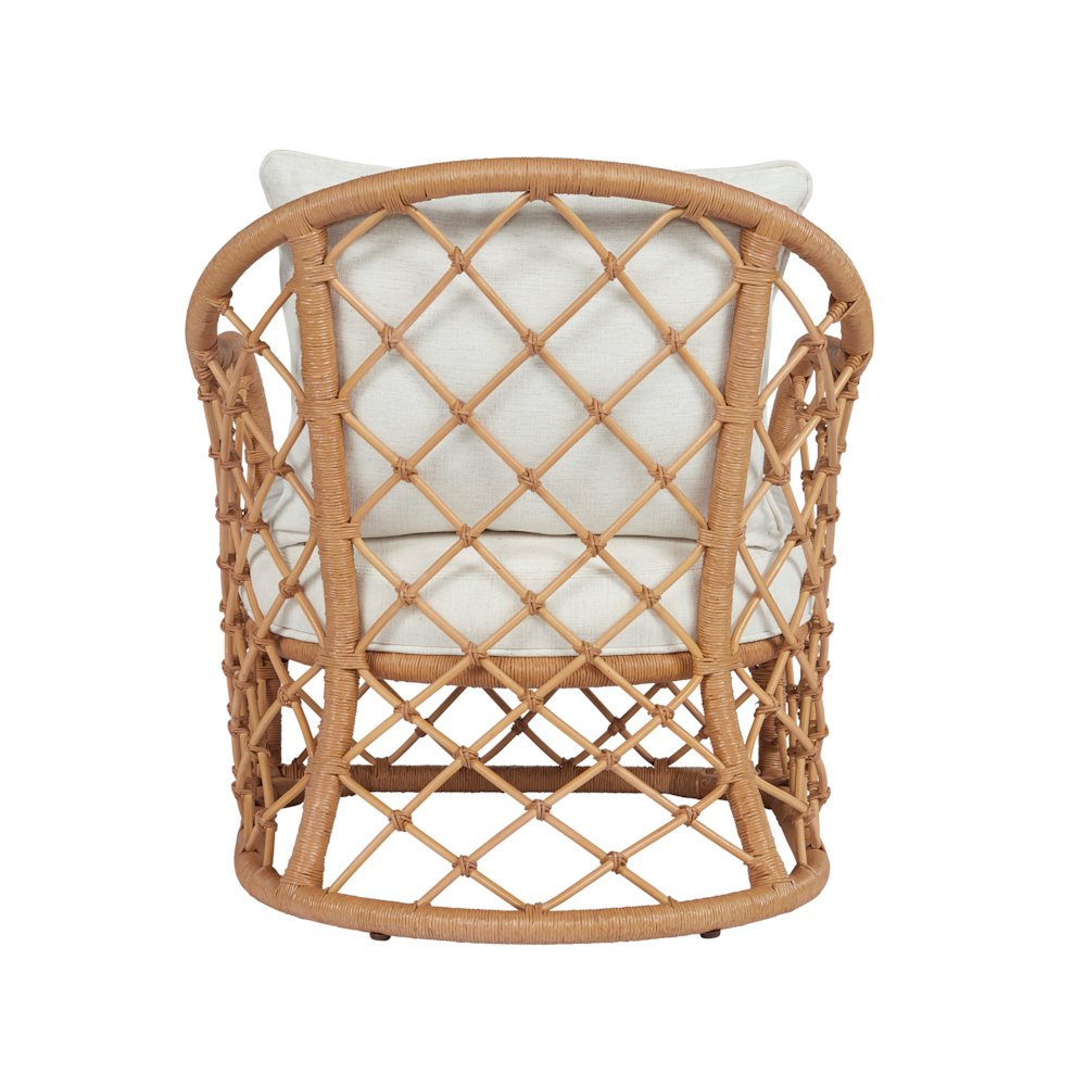 Miramar Accent Chair In Natural Rattan Color