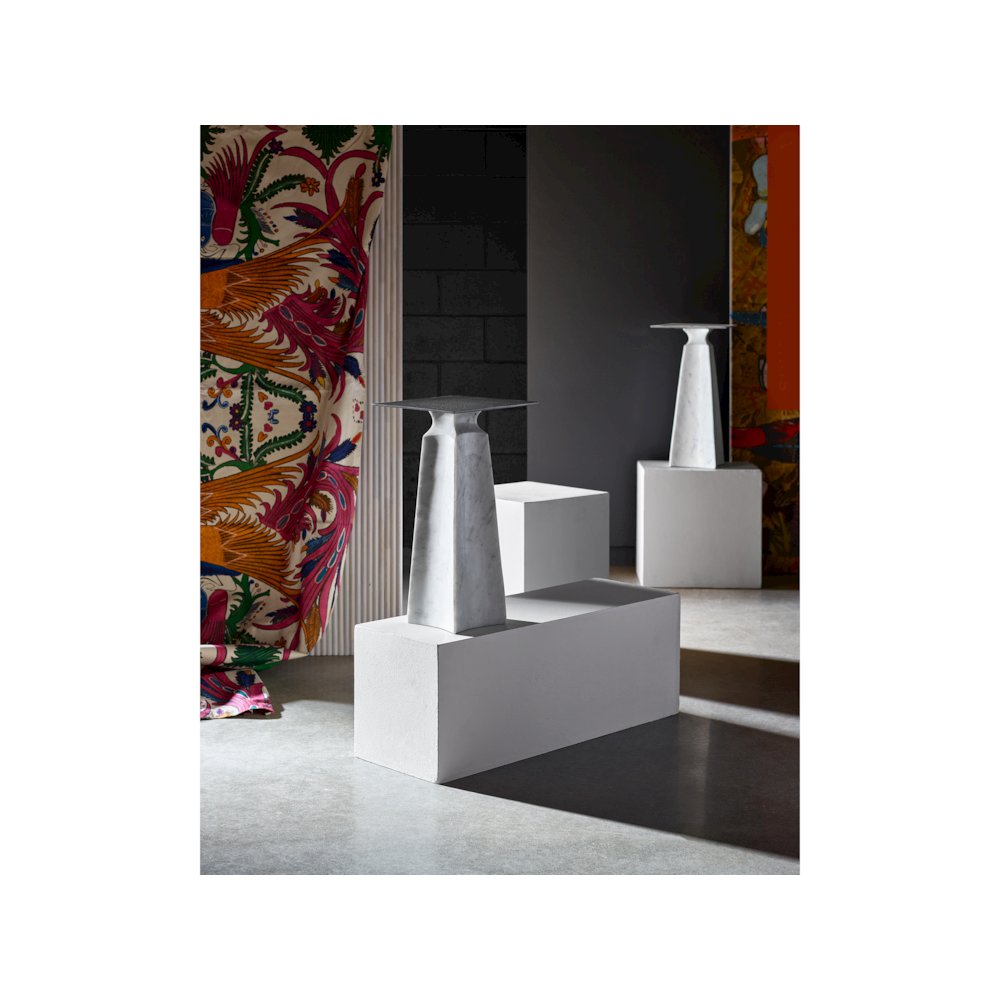 Figuration Side Table Wmarble Base