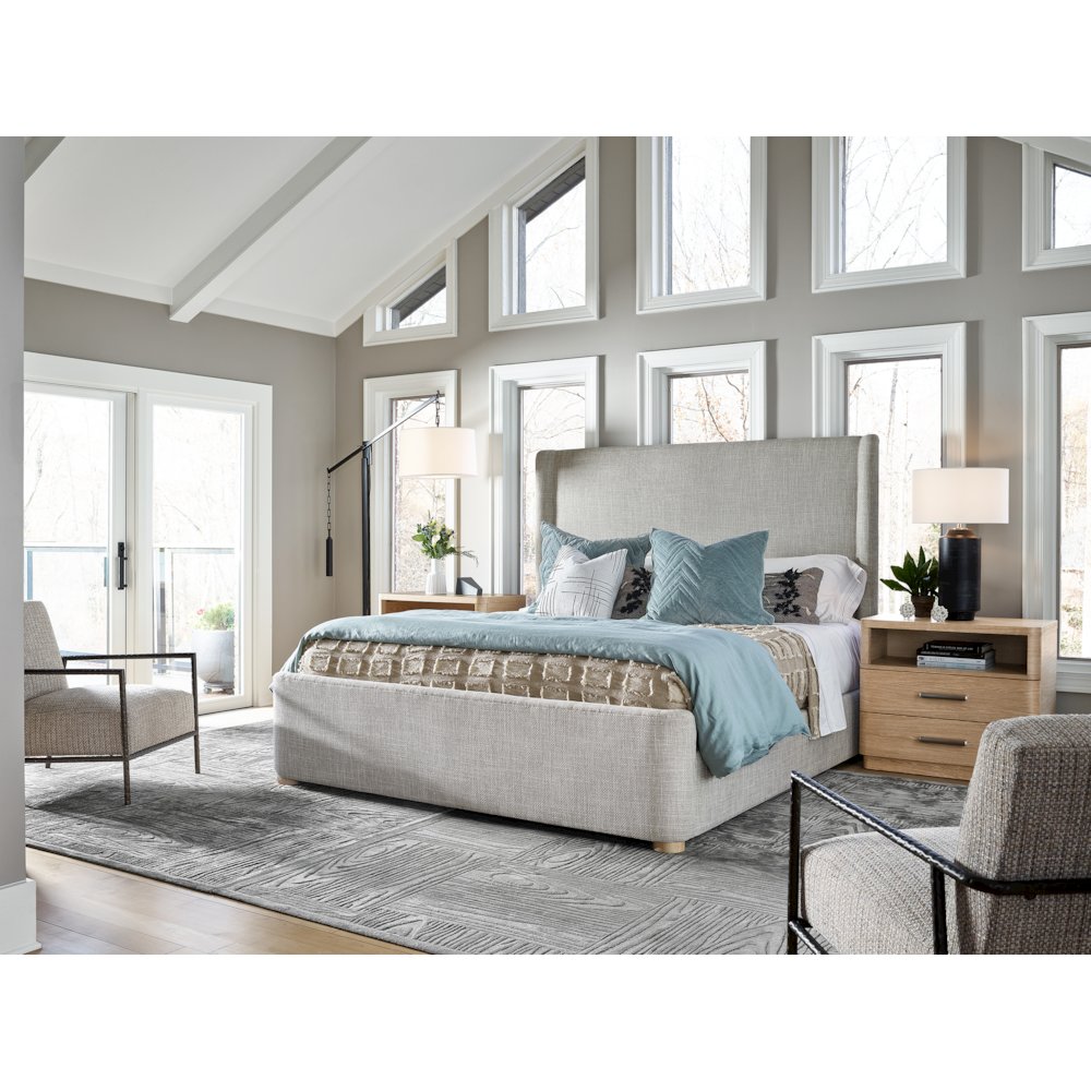 Daybreak Bed Complete Queen 50 In Brushed Nickel  Color