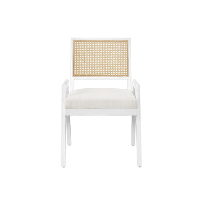 Sonora Arm Chair Pair In Cane/Glacier Color