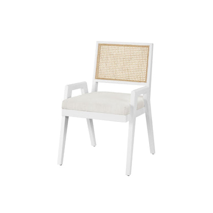 Sonora Arm Chair Pair In Cane/Glacier Color