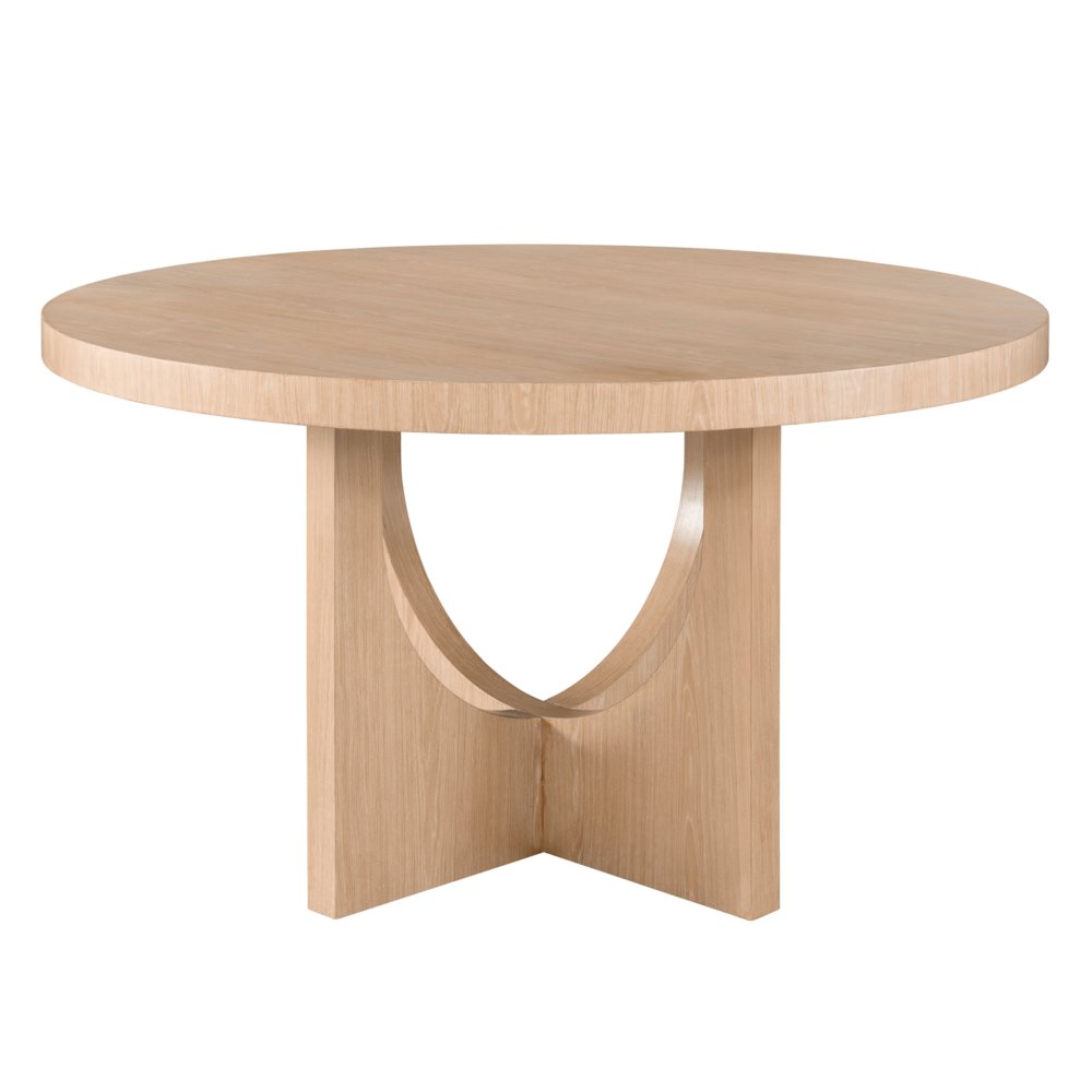 Callon Round Dining Table In Tech Oak Color