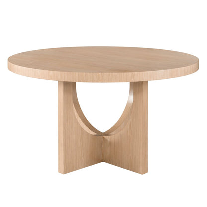 Callon Round Dining Table In Tech Oak Color