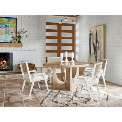 Sonora Arm Chair Pair In Cane/Glacier Color